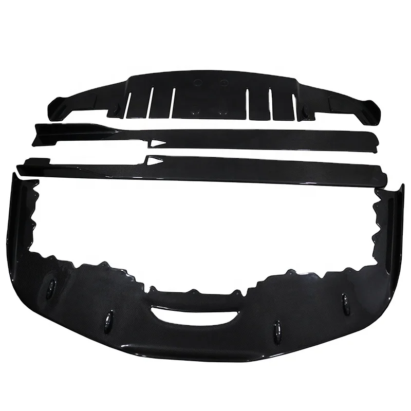 Z-ART 458 аэрокит из углеродного волокна для Fer rari передний подбородок + боковые юбки