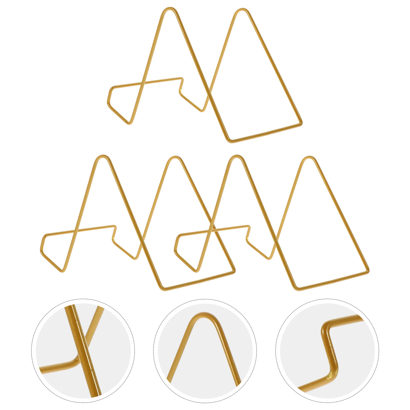 

Square Plate Picture Holders Tables Book Stand Finish Display Dish Frame Metal Scroll Rack Tabletop Easels Painting