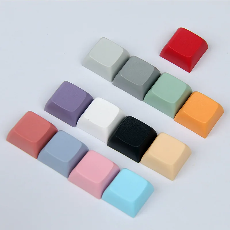 

XDA Profile PBT Keycaps Personalizadas 1U 1X Pink Purple Black White Green Blue Red keycap For MX Switch Mechanical Keyboard DIY