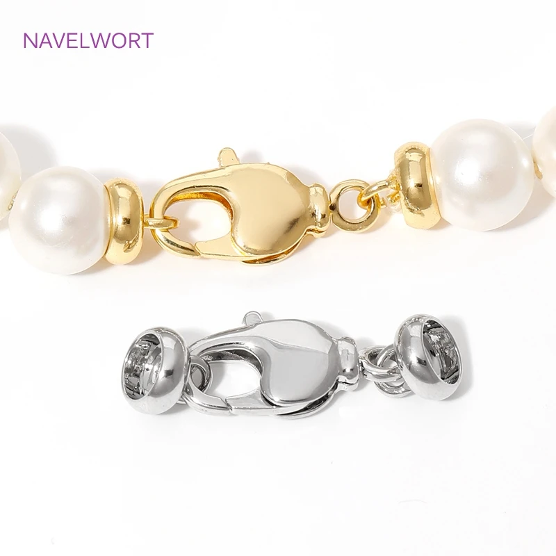 застежка для браслета застежки бижутерии Латунные застежки-карабины с позолотой