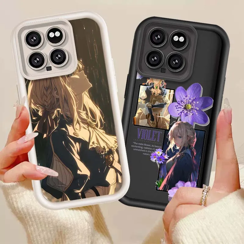 Фото Чехол Violet Evergarden для Xiaomi Mi 17 15 14 13 12 11 12T 13T 14T Pro Max Lite NE 5G Eye Ladder Phone Case №2