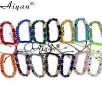12pieces religious mary and st jude bracelet with crystal and alloy heart can be used for prayer and gift in a variety of colors
