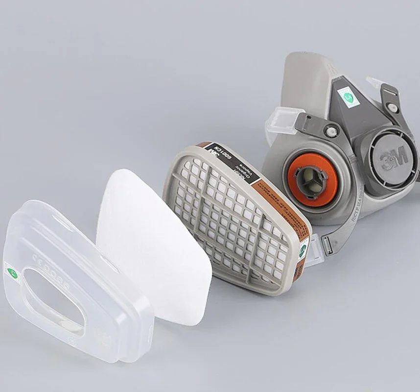 Маска 3 м 6200 или полумаска 9 в 1 противогаз респиратор с фильтром 6001/2091 подходит для