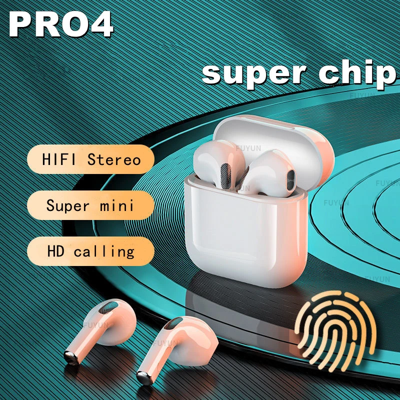 

pro4 tws Wireless Headphones Bluetooth 5.0 Earphones sport Earbuds Headset With Mic Charging box Headphones For all smartphones