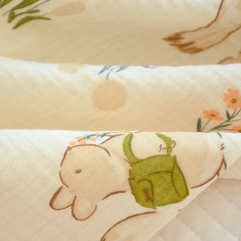 Loose Pjamas for Women Pajamas New Long Sleeve Thin Gauze Pyjama Sets of Women 2 Pieces Elegant Pure Cotton Trousers Summer Set