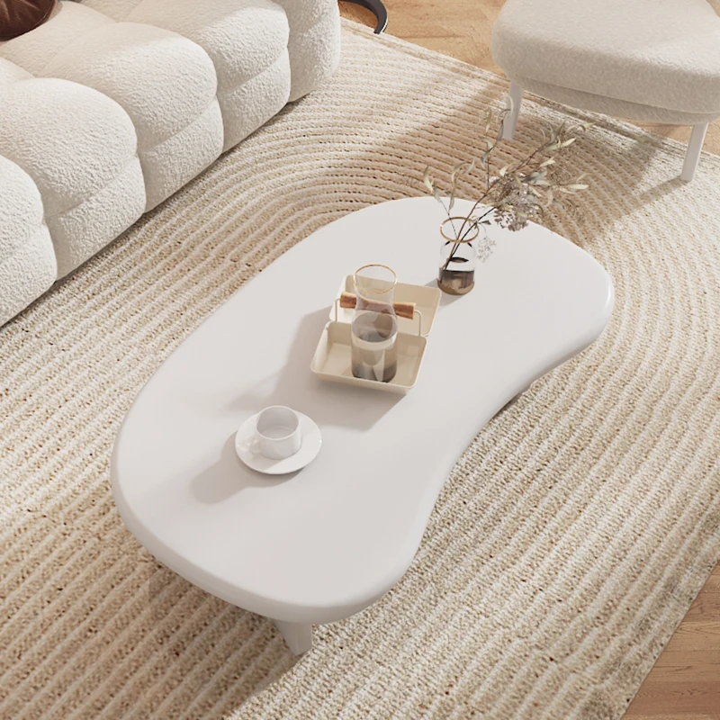 

Small apartment cloud tea table French cream style white simple net red ins side a few special-shaped tea table creative CJ07