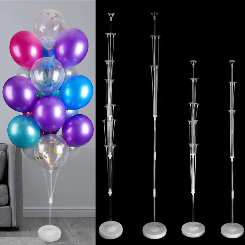 

1-19Tubes Balloons Stand Balloon Holder Column Confetti Balloon Baby Shower Kids Birthday Party Wedding Decoration Supplies