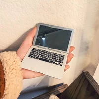 home decor miniature portable mirror creative laptop shape folding mini makeup gift easter kawaii accessories decoracion gadget