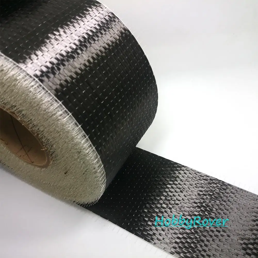 

Carbon Fiber Uni-directional Cloth fabric 12K Toray T700 300gsm 4"/10cm*100m house reinforcement High strength Repair material
