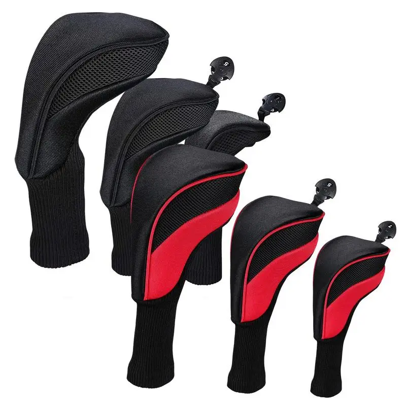 

Blade Putter Cover Elastic Nylon Clubhead Covers 3Pcs Golf Accessories For Men Interchangeable No. Tags 3 4 5 6 7 X For 460cc