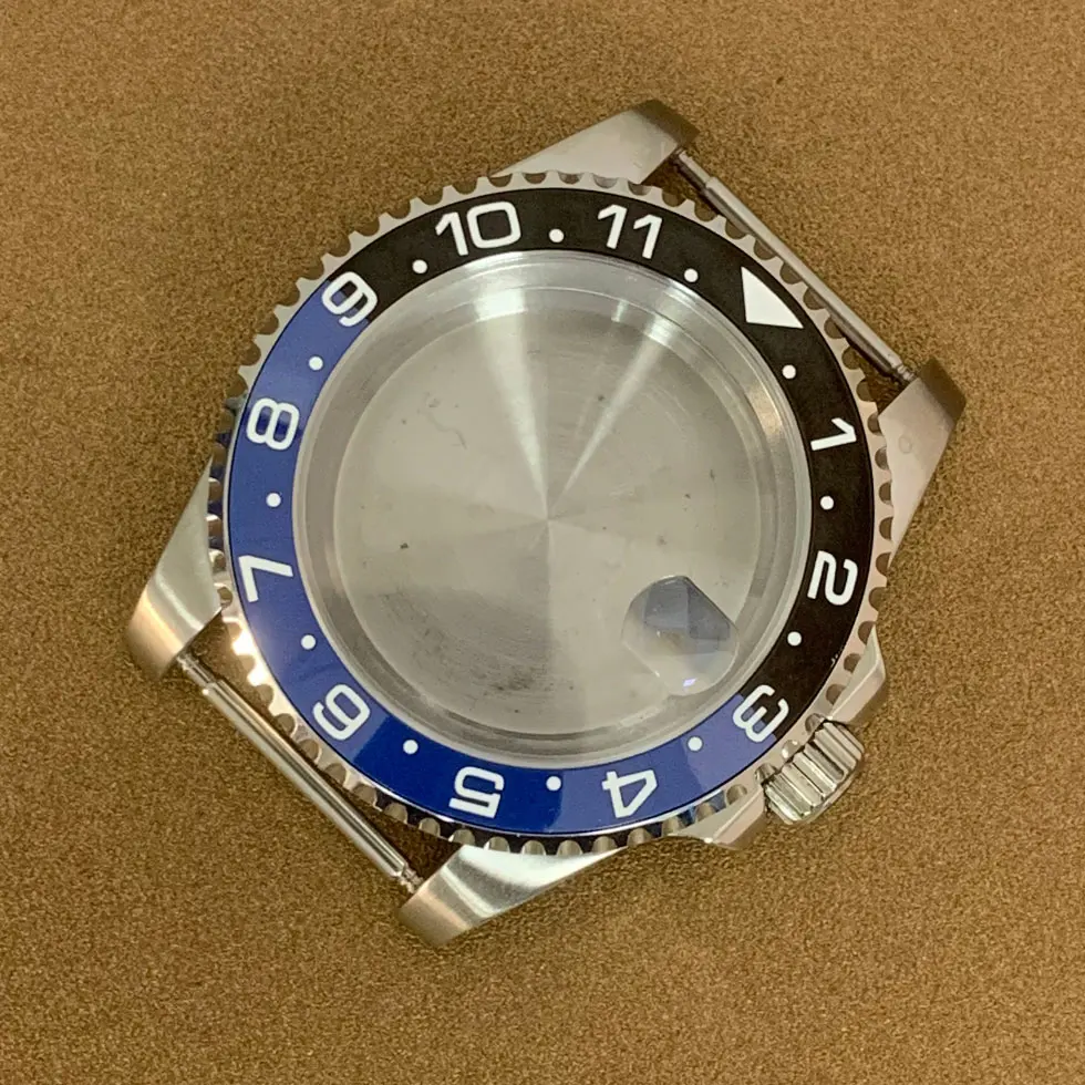 

Upgraded 40mm Modification Watch Case Fine Stainless Steel Sapphire Glass Mirror Fit NH35 NH36 Automatic Movement Case Nh35