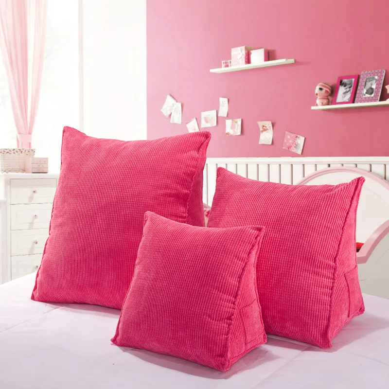 Поясная Подушка Татами с сердцевиной для офиса трехмерная треугольная спины