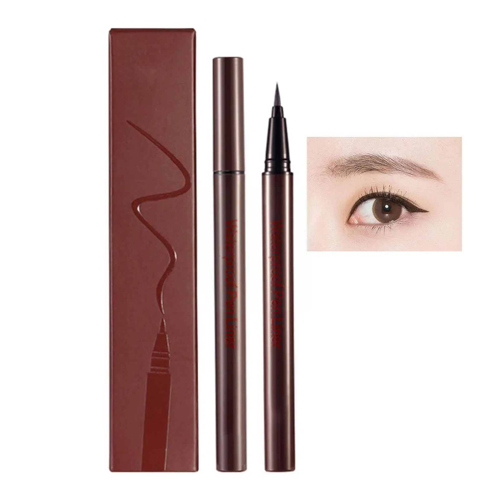 

1pcs New High-value Three-dimensional Eyeliner Liquid Waterproof Non-smudge And Hard Water-soluble Eyeliner Tip V0b3