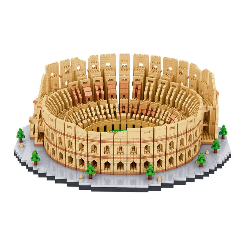

NEW World Architecture Mini Blocks Roman Colosseum Model Diamond Building Bricks Educational Toys Kids Gift 8191