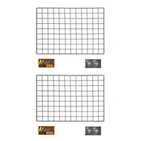 2x diy grid photo wallmultifunction wall mounted ins mesh display panelwall art display organizermemo board