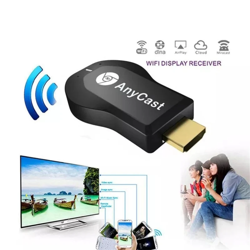 Anycast M2 Plus WiFi/беспроводной адаптер дисплея 1080P HDMI TV DLNA Airplay Miracast приемник |