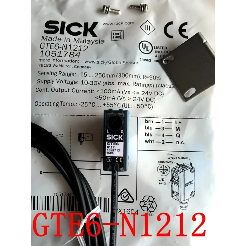 Фото 1 шт. GTE6-N1212 GTE6-N1211 Фотоэлектрический датчик Sick, новый, оригинальный №1