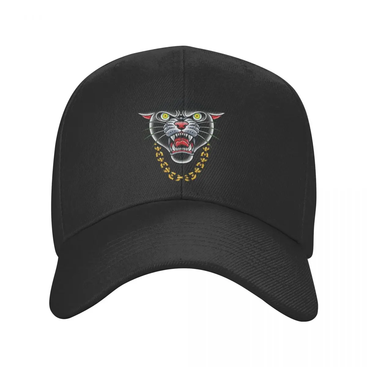 

Gothic Traditional Tattoo Panther Head Baseball Cap Hip Hop Men Women's Adjustable Dad Hat Spring Snapback Caps Trucker Hats