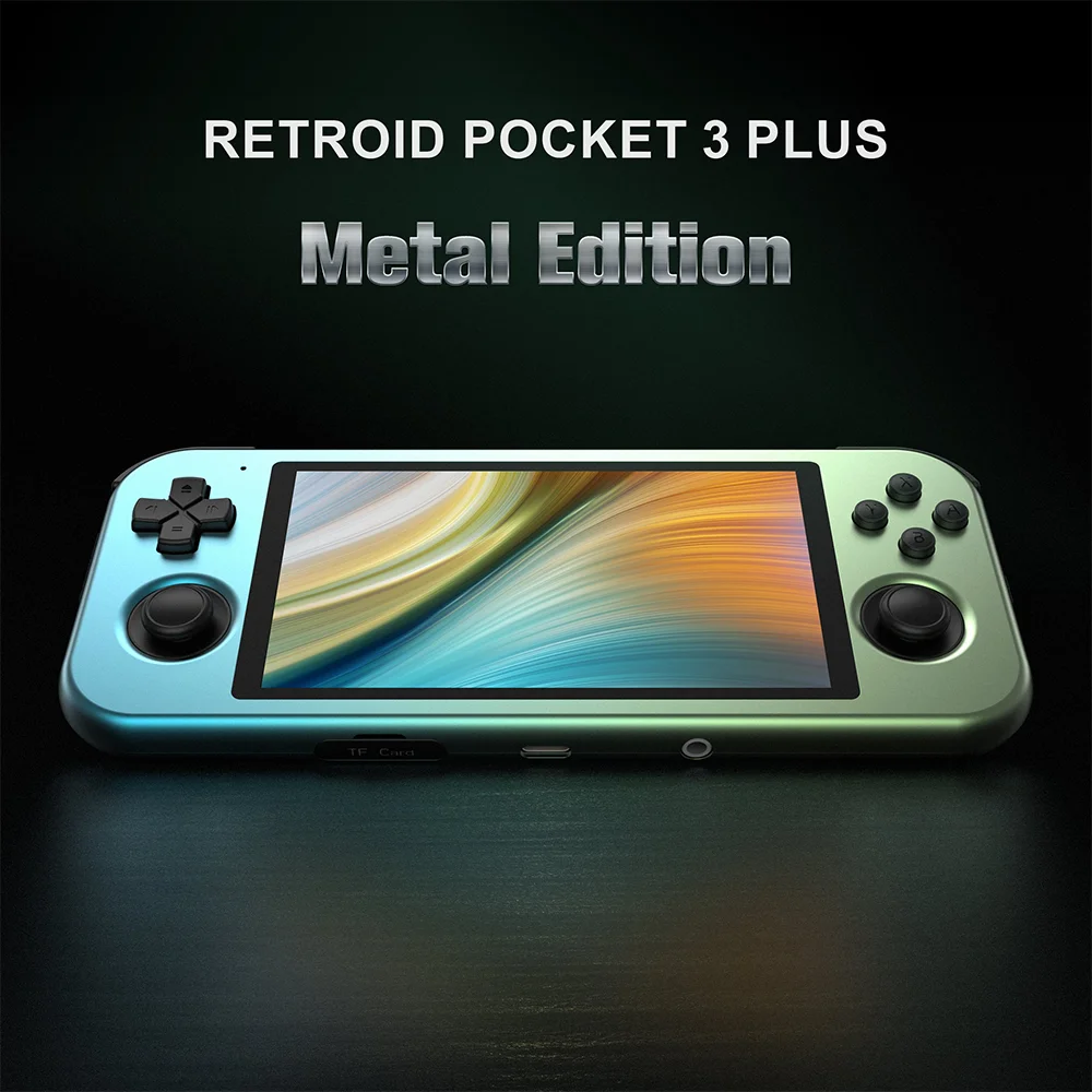Retroid Pocket 3Plus Metal Edition 4.7Inch Touch Screen Handheld Game Player 4G+128G Android 11 4500mAh Pocket 3+ Gaming Console