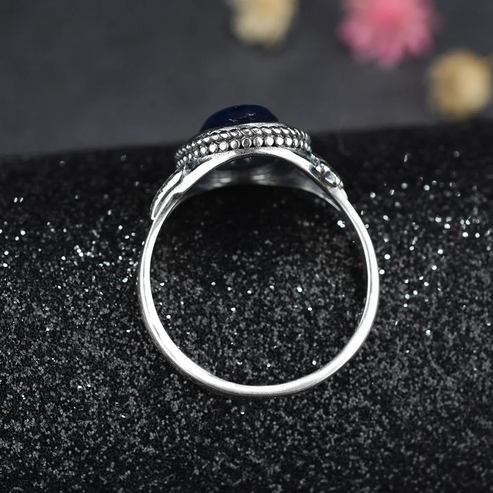 Кольцо из серебра пробы модные ювелирные изделия женские кольца натурального