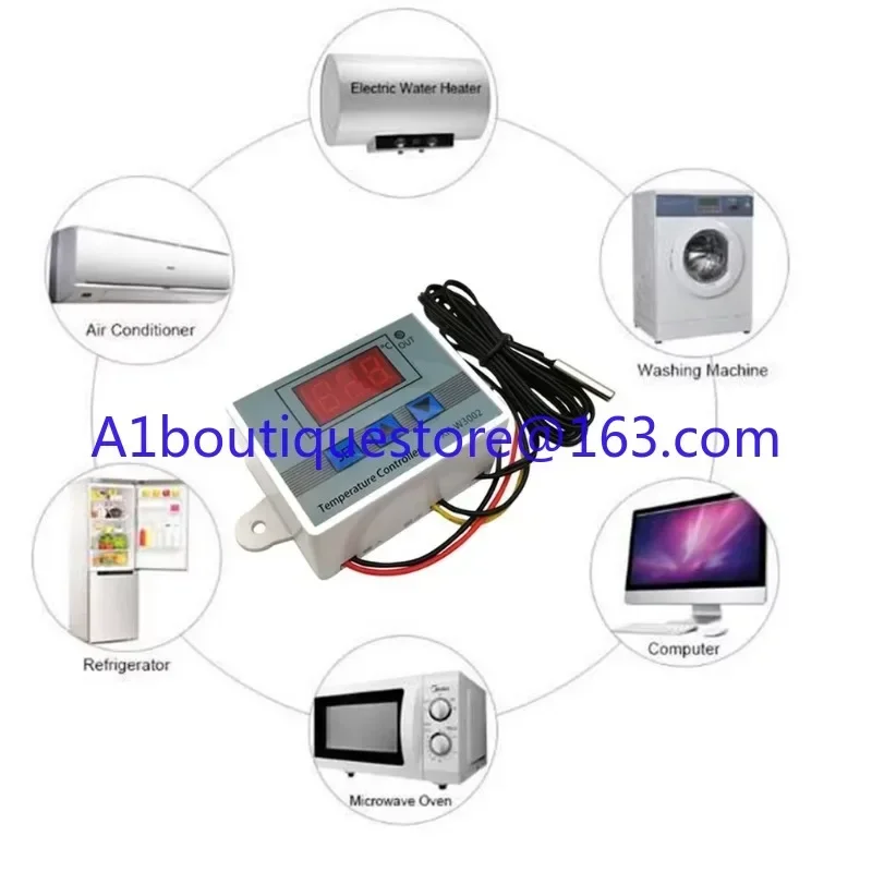 Термостат XH-W3002 AC 110 В-220 В DC 24 12 светоизлучающий диод цифровой регулятор