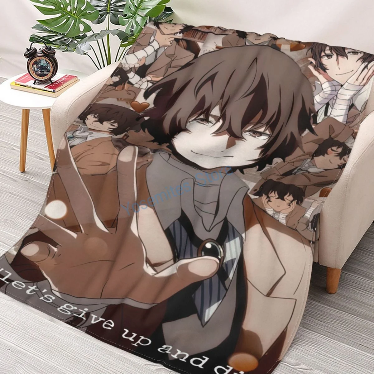 

DAZAI Throw Blanket, Flannel Soft Bed Blankets, Bed And Sofa Sheets/Sofa Covers, All-Season Bedroom/Outdoor Camping Picnic Mats