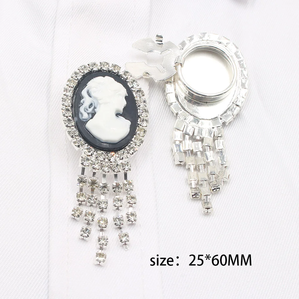 Модные 2 предмета 25*60 мм овальный жемчуг Beauty Head Iock DIY запонки ручной работы, рубашка, свадьба, аксессуары для вечернего платья (art.: 3920ccc80d32f) - 3920ccc80d32f