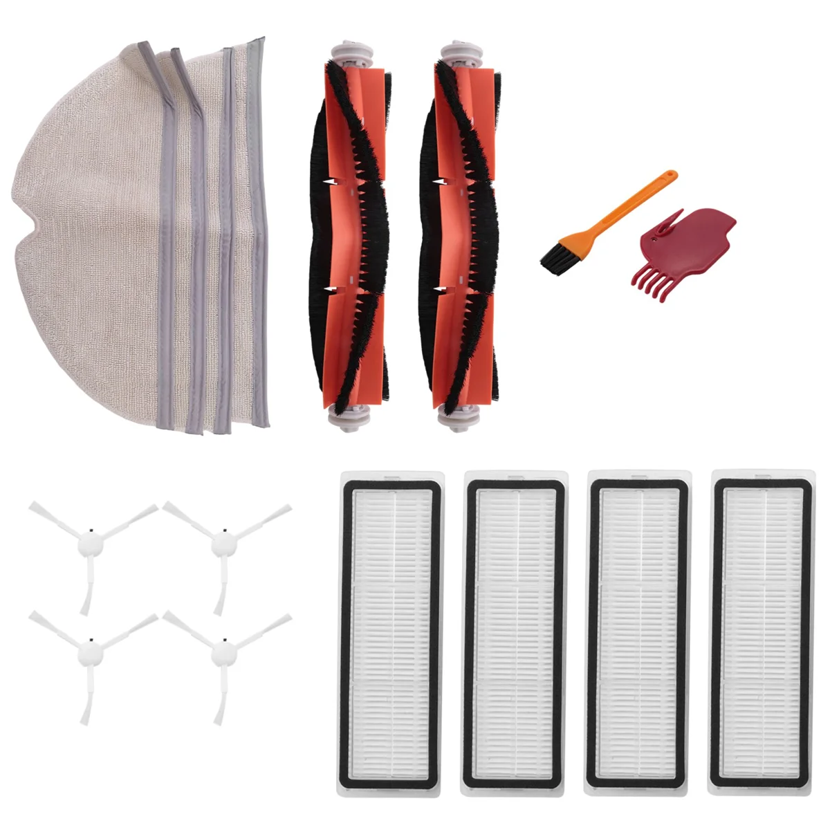 

For Xiaomi Mijia 1C 2C 1T / Dream F9 Robot Vacuum Cleaner Main Brush Side Brush Filter Replacement Accessories