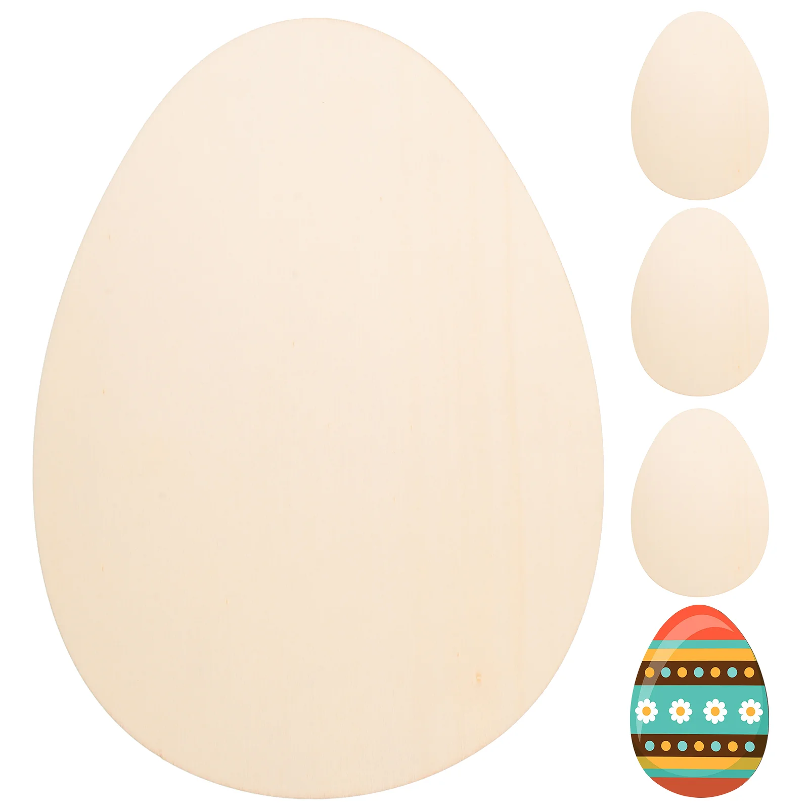 

Easter Wooden Wood Egg Cutouts Crafts Diy Slices Ornament Pieces Party Tag Unpainted Rabbit Shapes Spring Gifts Decorations