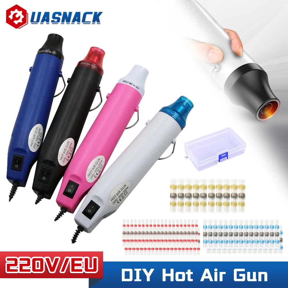 220V Hot Air Heat Gun Electric Power Temperature Blower Mini Tool for DIY Shrink Tubing Soldering Wrap Plastic Rubber Stamp