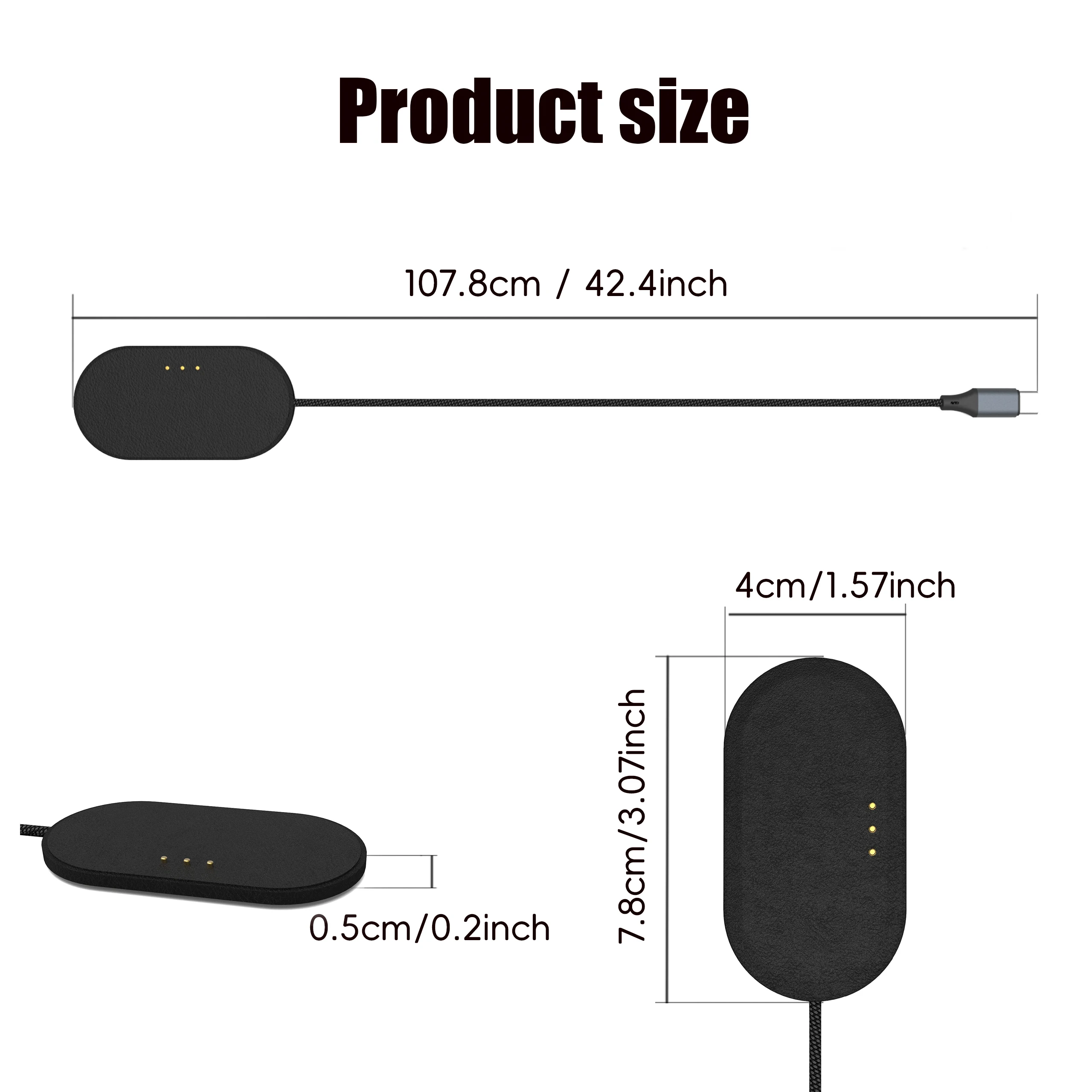 Фото Магнитный зарядный кабель USB-C для iPad, станция быстрой зарядки 18 Вт/35 Вт, бесплатный порт USB-C для передачи данных, портативный зарядный кабель для путешествий №4