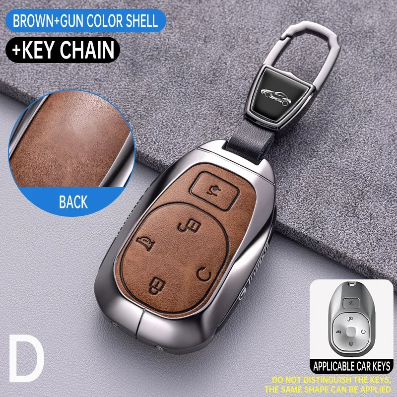 Фото Чехол-держатель для ключей из цинкового сплава с цепочкой для GAC Trumpchi GS7 GS8 GM8 GS5 GA6 GM6 GN8 Empow J15 J16, аксессуары для интерьера автомобиля №2
