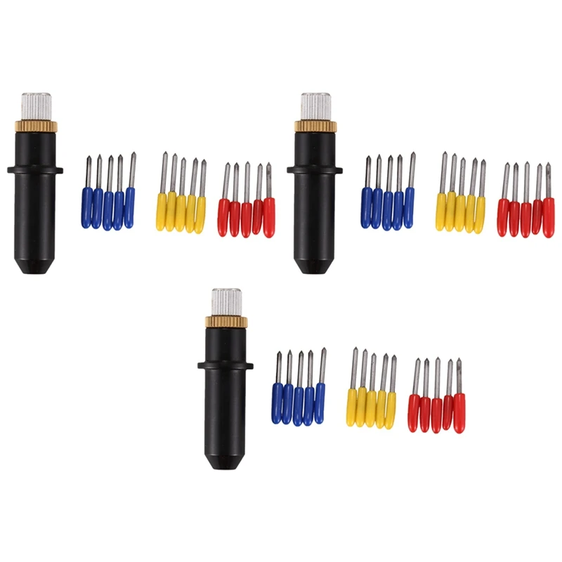 

48Pc 30/45/60 Degrees Mimaki Cricut Cutting Plotter Vinyl Cutter Blades+ Mimaki Blade Holder