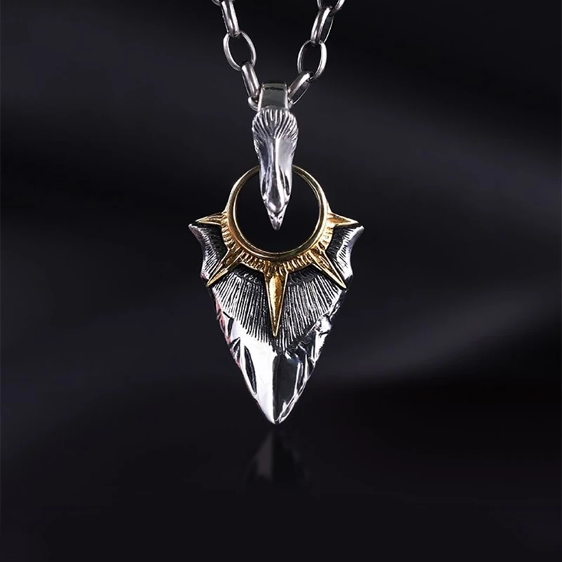 

Светильник кое роскошное мужское серебряное ожерелье, нишевая подвеска в стиле Ins, мужское модное индивидуальное простое и универсальное у...