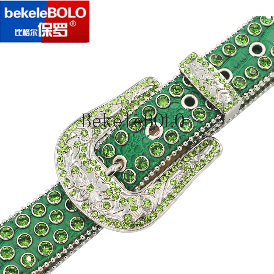 Новый модный роскошный ремень с бриллиантами в Западном ковбойском стиле Cowgirl Bling