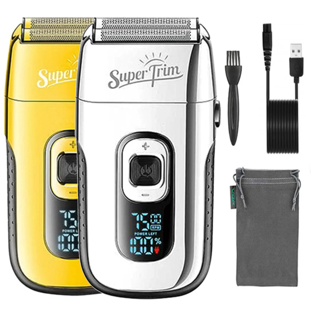 

Перезаряжаемая Бритва для волос, 3-скоростная Бритва для мужчин, бритва с лысой головой, профессиональная Бритва для бороды с дополнительной сеткой