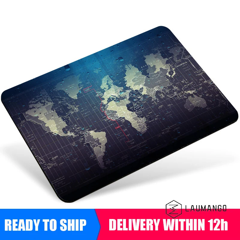 World Map Mouse Pad Gamer Gaming Pc Accessories Deskmat Table Mat Office Carpet Mausepad Keyboard Mousepad Desk Small Rug |