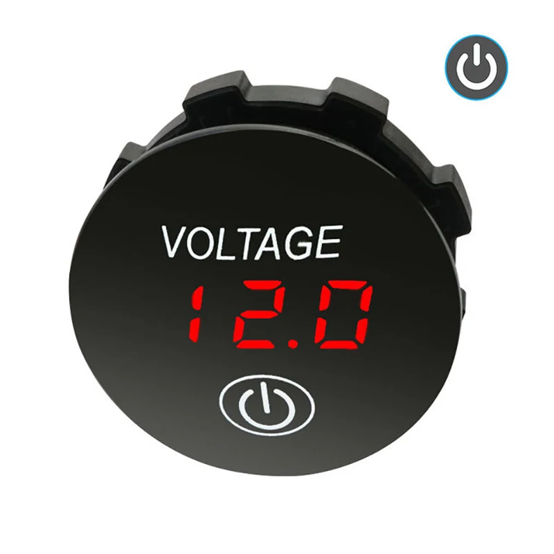 

Waterproof DC 12V-24V Digital Voltmeter Panel Voltage Meter with Digital Touch Led Display For Car Auto Boat ATV Truck Marine