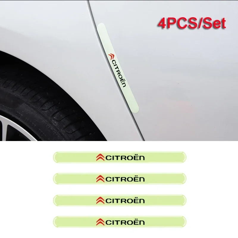 Светящиеся защитные наклейки на корпус двери для Citroen C4 C3 C5 C1 DS3 DS5 DS4 Berlingo B9 C Crosser