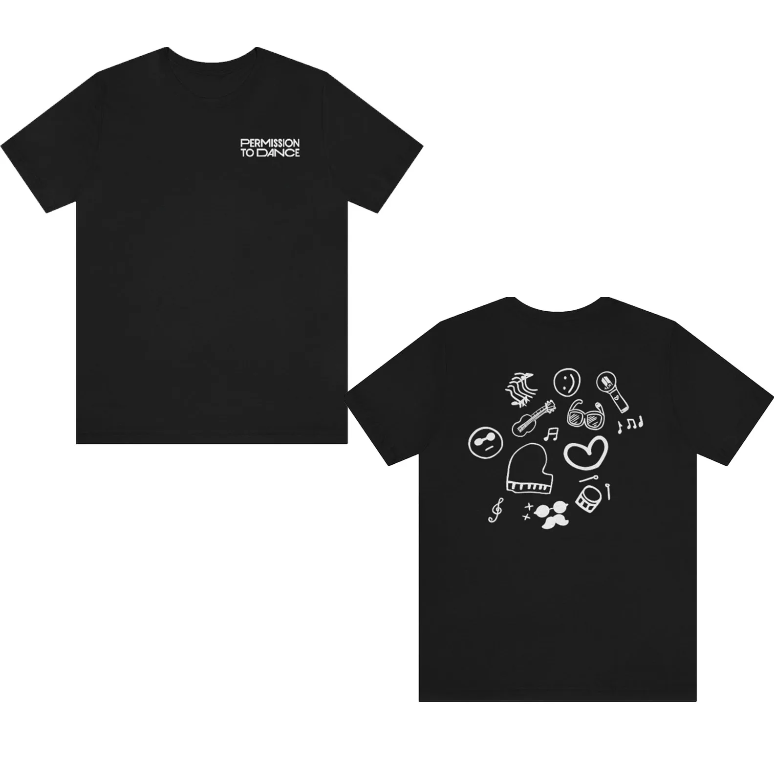 Camiseta 100% algodón Bangtan Boys, permite bailar en el escenario, concierto completo de Seul, envío directo, S-4XL HarajukuTops