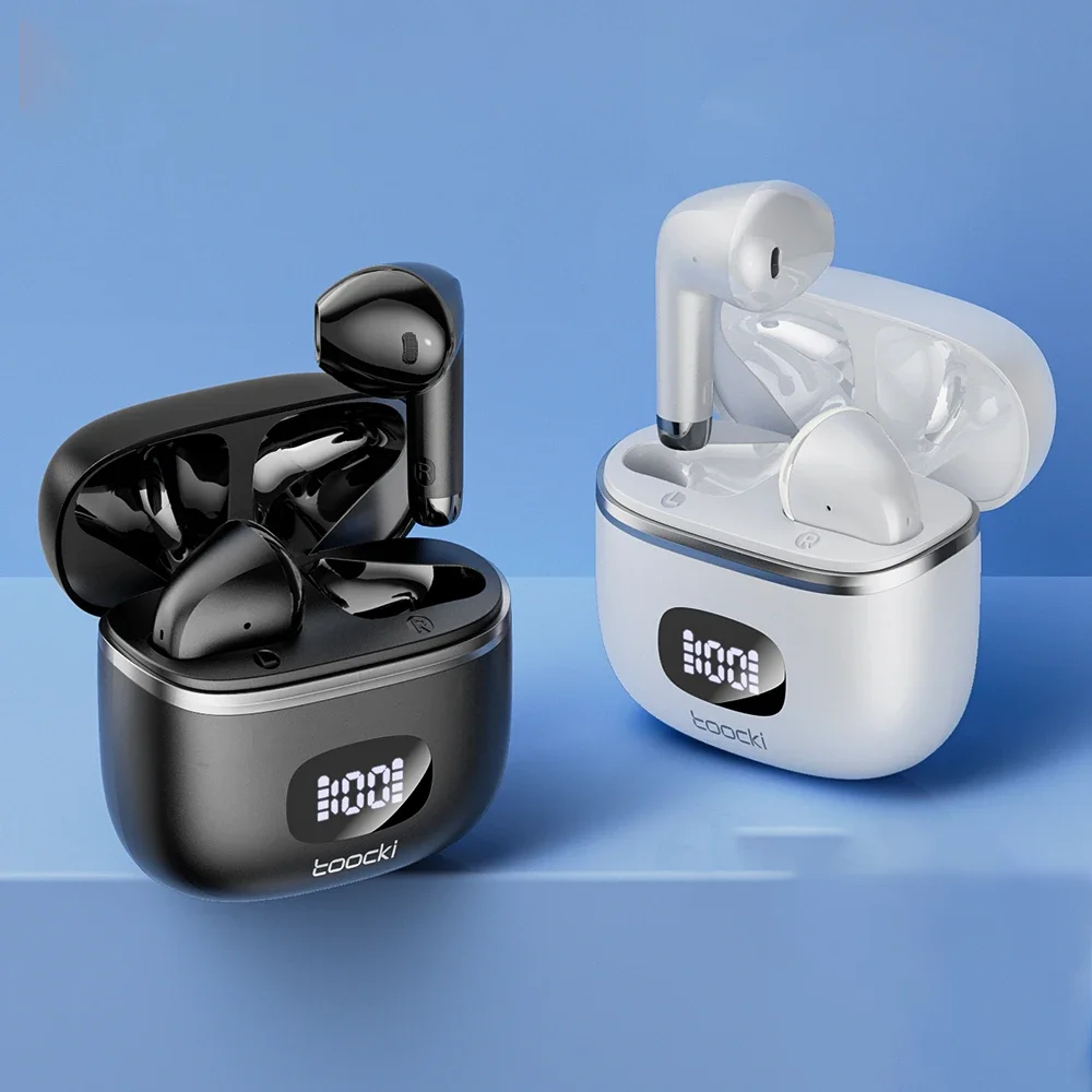 Bluetooth-наушники Toocki TWS водонепроницаемые с цифровым дисплеем