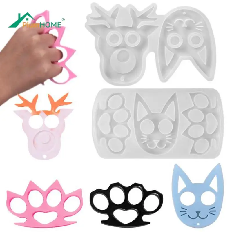 

Форма силиконовая «сделай сам» для самозащиты, форма для брелка «сделай сам» с головой кошки, для подвесок, эпоксидной смолы, Крафтовая форм...