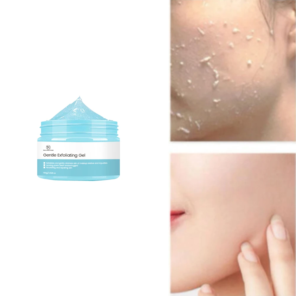 

100g Deep Cleansing Exfoliating Peeling Gel Facial Cleanser Deep Exfoliator Gel Scrub Smooth Moisturizing Skin Care Cleaner