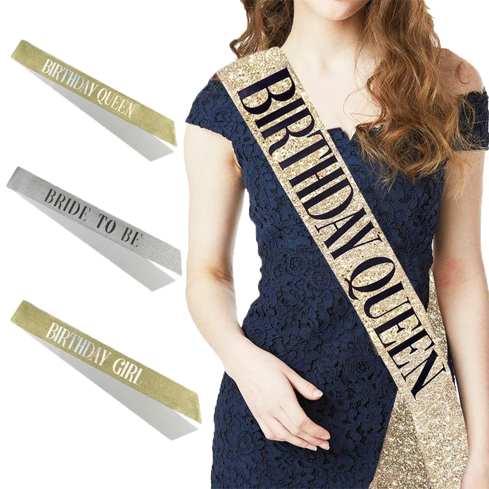 1 шт. лента на плечо для украшения вечеринки в честь Дня Рождения |