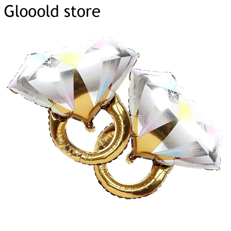 Гигантское кольцо с бриллиантами воздушный шар для влюбленных свадебное