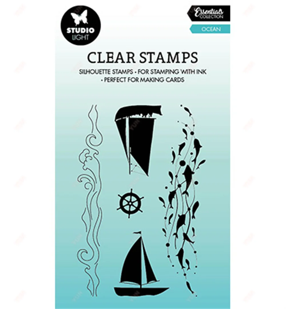 

Ocean Sail New Clear Transparent Stamp Silicone Seal for DIY Scrapbooking Album Card Making