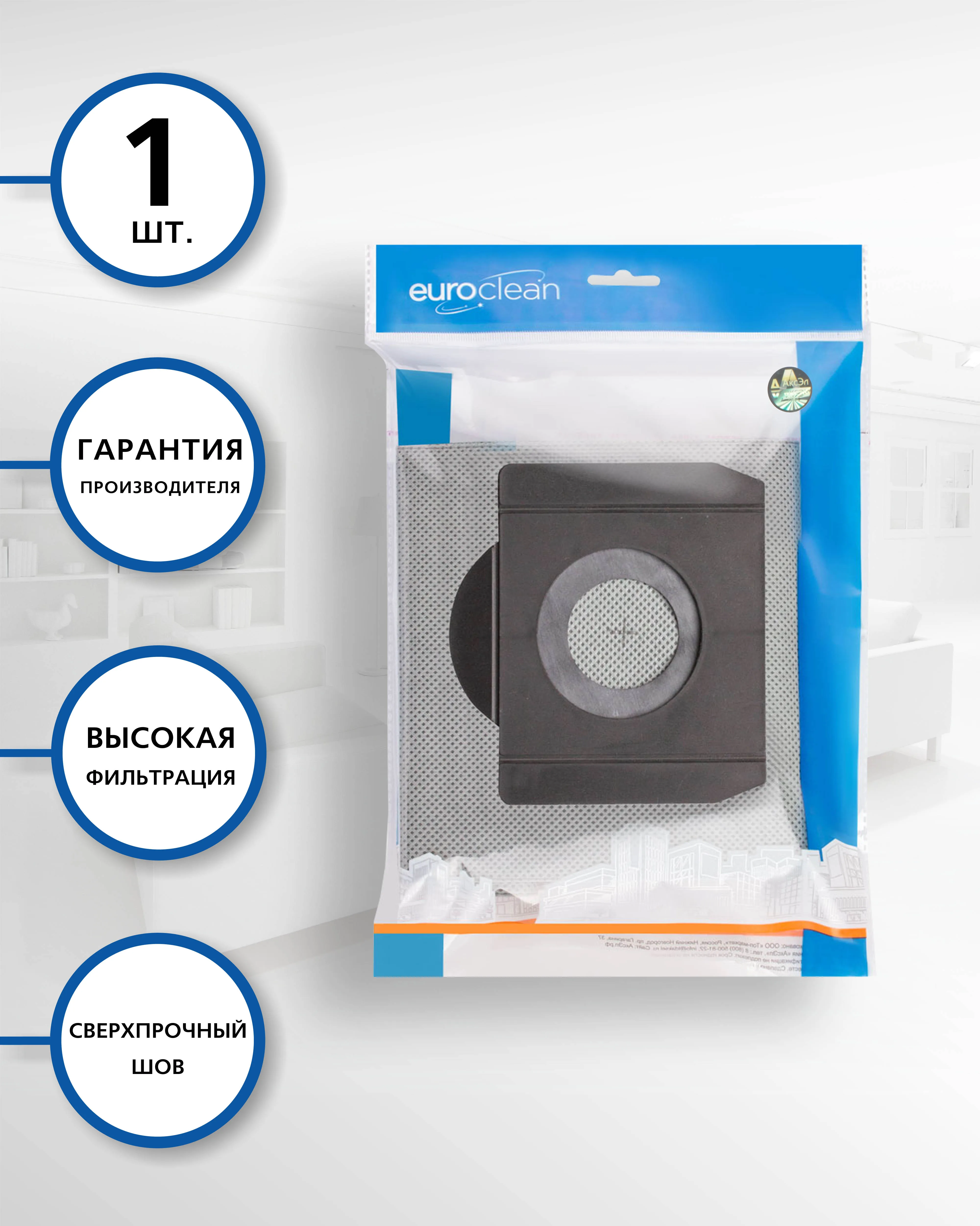 Мешок для пылесоса многоразовый. Подходит ROWENTA AEG BORK BOSCH TEFAL THOMAS тип оригинального