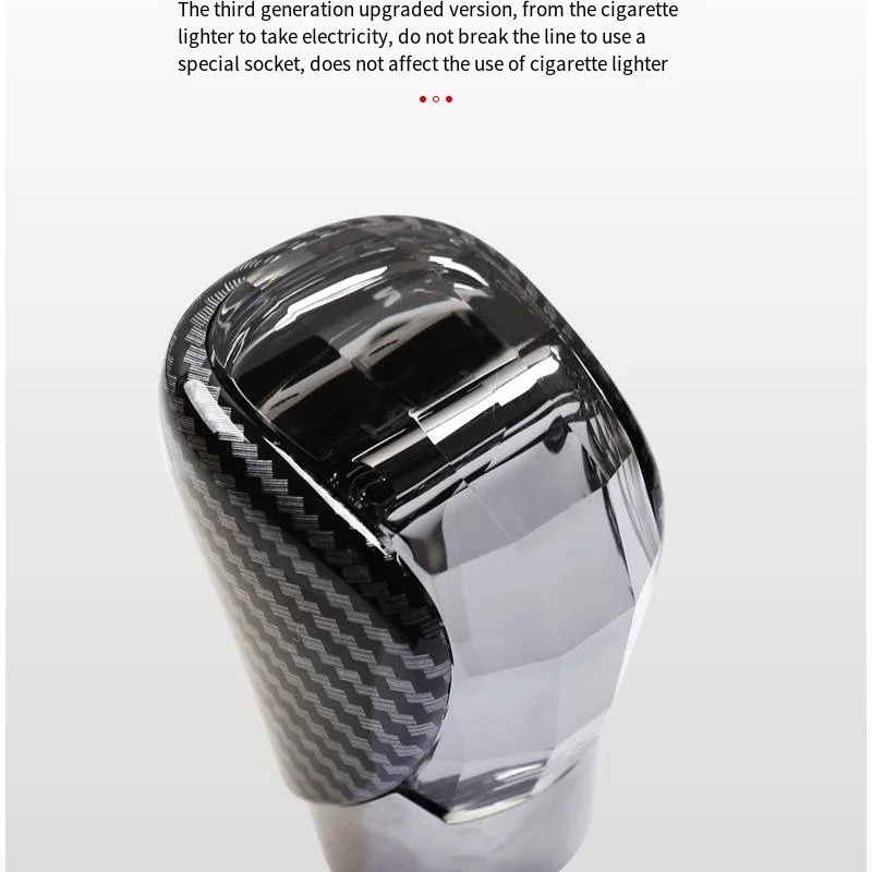 Хрустальный рычаг переключения передач из углеродного волокна для Lexus NX RX ES IS GS