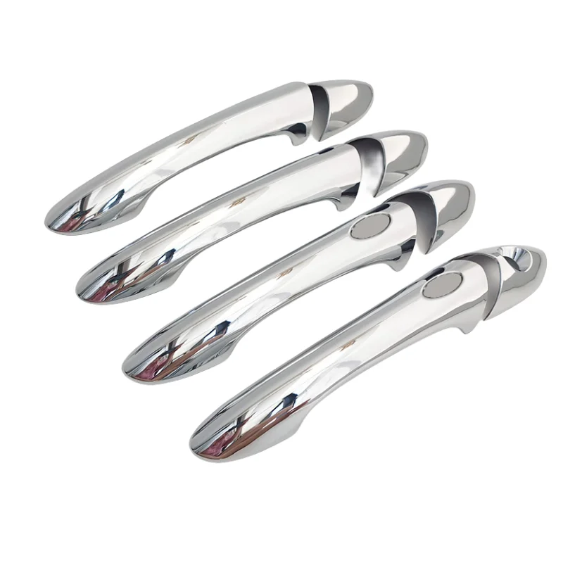 

Для Hyundai Sonata/I45 2011 2012 2013 2014 2015, хромированная накладка на дверную ручку автомобиля из углеродного волокна, наклейка, аксессуары для стайлинга