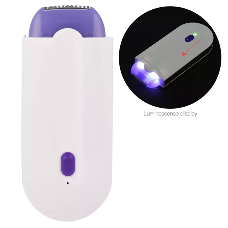 

ini 1 Epilator For Women Painless Hair Remover Epilator Bikini Trimmer USB Rechargeable Lady Shaver Depilation Tool Blue Light